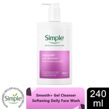 Load image into Gallery viewer, Simple Face Wash Cleanser Purify, Repair, Hydrate, Age Resist, Smooth+ Gel,240ml