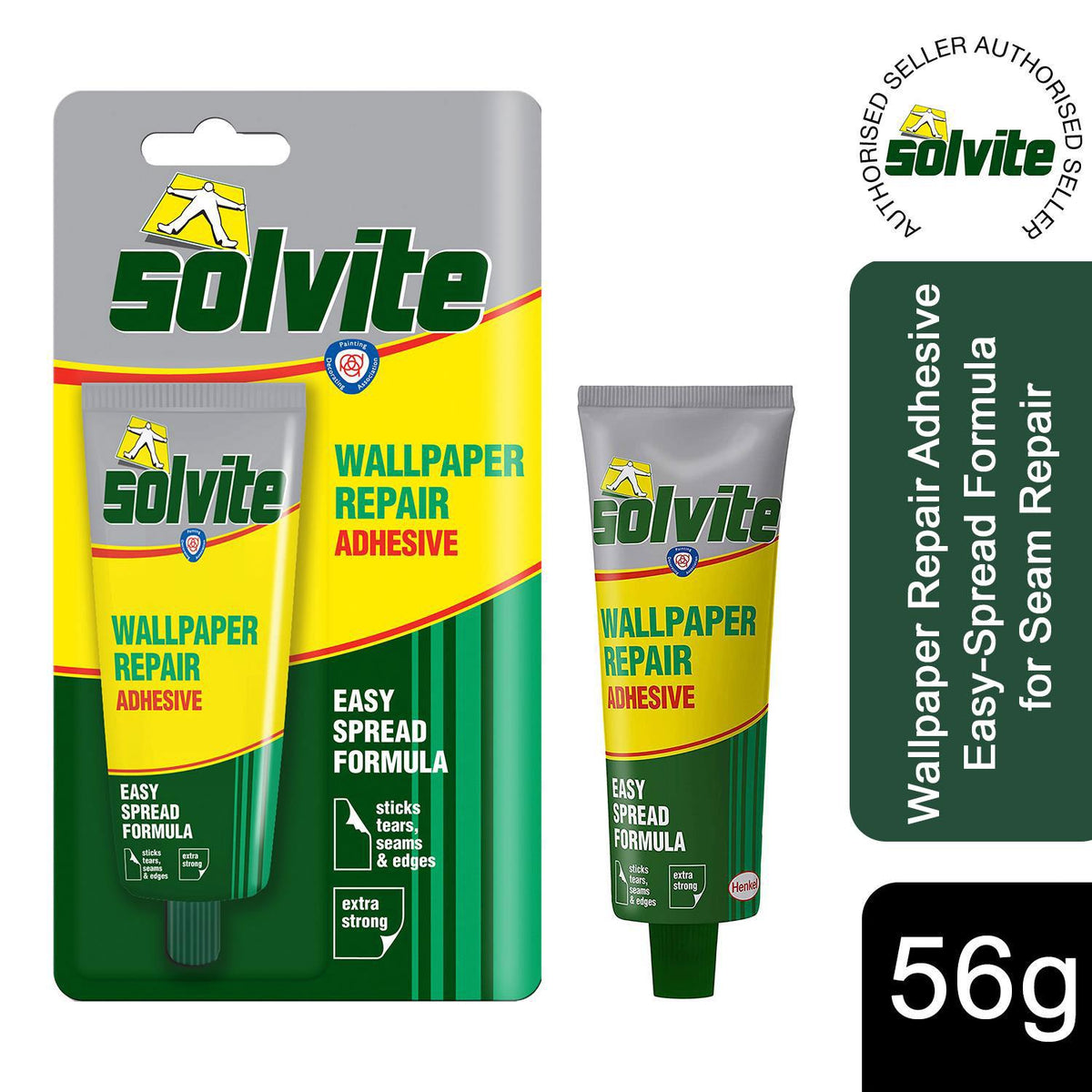 Solvite Wallpaper Repair Adhesive EasySpread Formula for Seam Repair