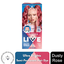 Load image into Gallery viewer, LIVE UB Hair Colour 086 Vivid Green, 087 Dusty Rose, 088 Dark Red – UK