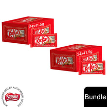 Load image into Gallery viewer, Nestle Chocolate Bar, KitKat 4 Finger Bars 24x41.5g (2 Pack)