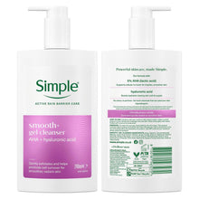 Load image into Gallery viewer, Simple Face Wash Cleanser Purify, Repair, Hydrate, Age Resist, Smooth+ Gel,240ml