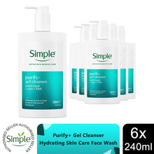 Load image into Gallery viewer, Simple Face Wash Cleanser Purify, Repair, Hydrate, Age Resist, Smooth+ Gel,240ml