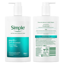 Load image into Gallery viewer, Simple Face Wash Cleanser Purify, Repair, Hydrate, Age Resist, Smooth+ Gel,240ml