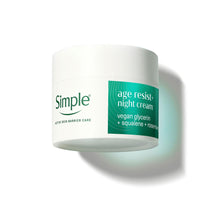 Load image into Gallery viewer, Simple Age Resist+ Night Cream Anti-Ageing Hydrating Face Moisturiser, 50ml