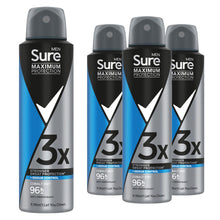 Load image into Gallery viewer, Sure Men Anti-Perspirant Deodorant Cobalt Dry 96H Maximum Protection 150ml, 3 Pk