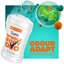 Load image into Gallery viewer, Sure Women Whole Body Deodorant Stick Fresh Citrus Aluminium Free 50ml, 3 Pack