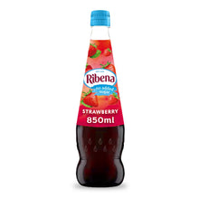 Load image into Gallery viewer, Ribena No Added Sugar Squash Strawberry Vitamin C Juice Drink 850ml, 12 Pack