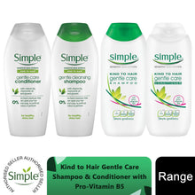 Load image into Gallery viewer, Simple Kind to Hair Gentle Care Shampoo & Conditioner Pro-Vitamin B5 200ml/400ml