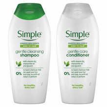 Load image into Gallery viewer, Simple Kind to Hair Gentle Care Shampoo & Conditioner Pro-Vitamin B5 200ml/400ml