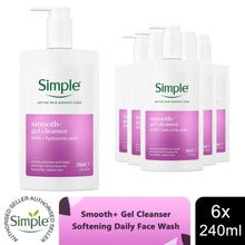 Load image into Gallery viewer, Simple Face Wash Cleanser Purify, Repair, Hydrate, Age Resist, Smooth+ Gel,240ml