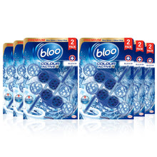 Load image into Gallery viewer, Bloo Toilet Rim Blocks Colour Active+ Bleach for Long-Lasting Freshness, 6 Pack