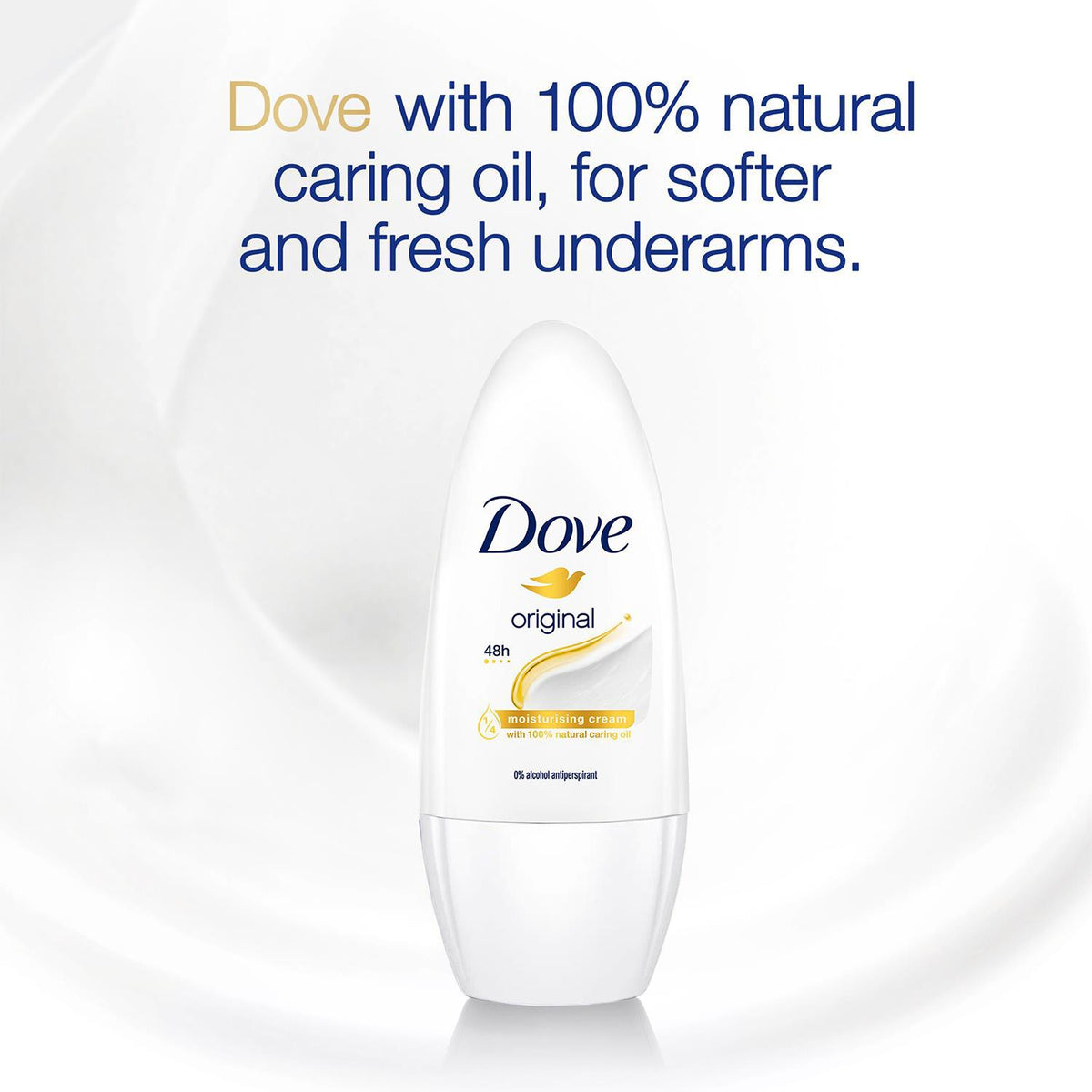 Dove Moisturising Cream AntiPerspirant RollOn, Original, 50ml Avant