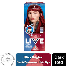 Load image into Gallery viewer, LIVE UB Hair Colour 086 Vivid Green, 087 Dusty Rose, 088 Dark Red – UK