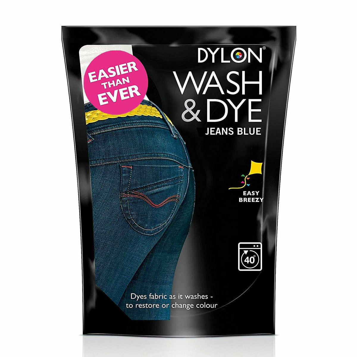 DYLON Wash & Dye Fabric Dye, Jeans Blue, 2 Packs of 350g Avant Garde