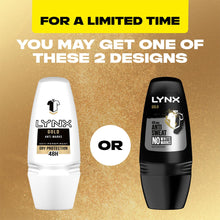 Load image into Gallery viewer, Lynx Gold 48-Hour Anti Sweat Anti-Perspirant Deodorant Roll-On For Men, 3x50ml