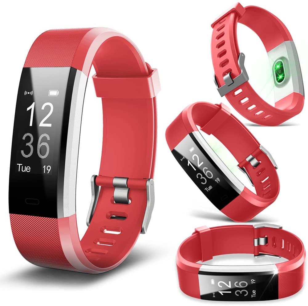 Aquarius Touch Screen Fitness Activity Tracker with Dynamic HRM Red