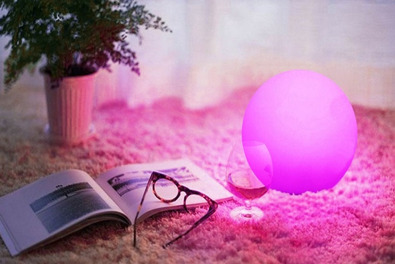 Brookstone color changing hot sale mood sphere lamp