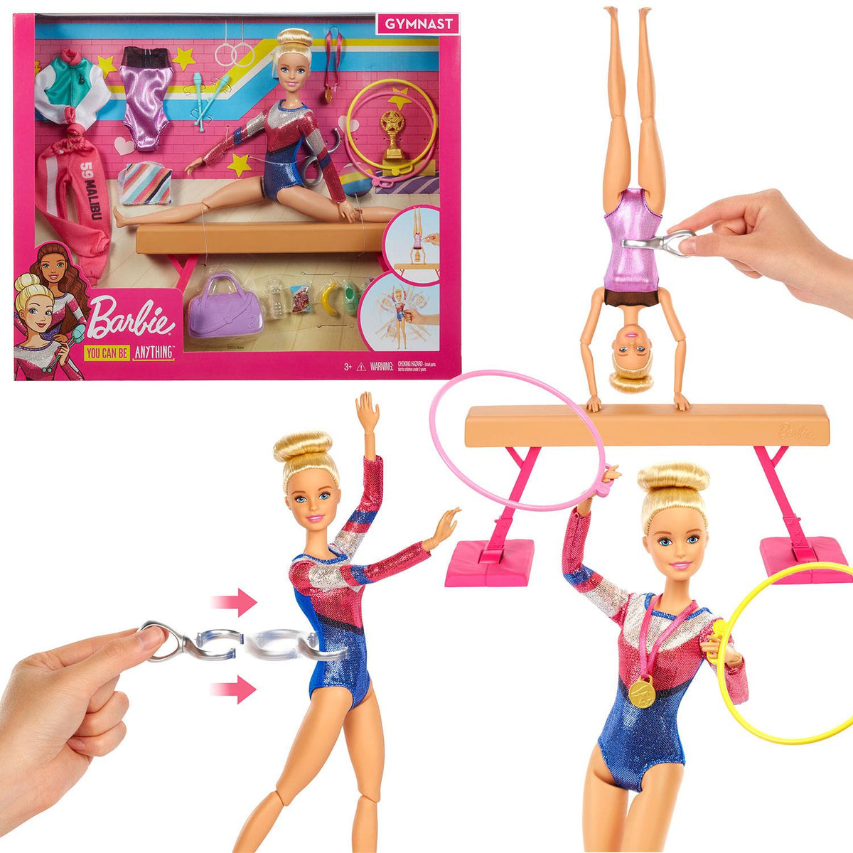 Barbie® Gymnast Playset, Dolls with Accessories Avant Garde Brands