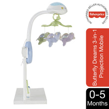 Load image into Gallery viewer, Fisher-Price Butterfly Dreams 3-in-1 Projection Mobile, Light Projector Cot Mobile