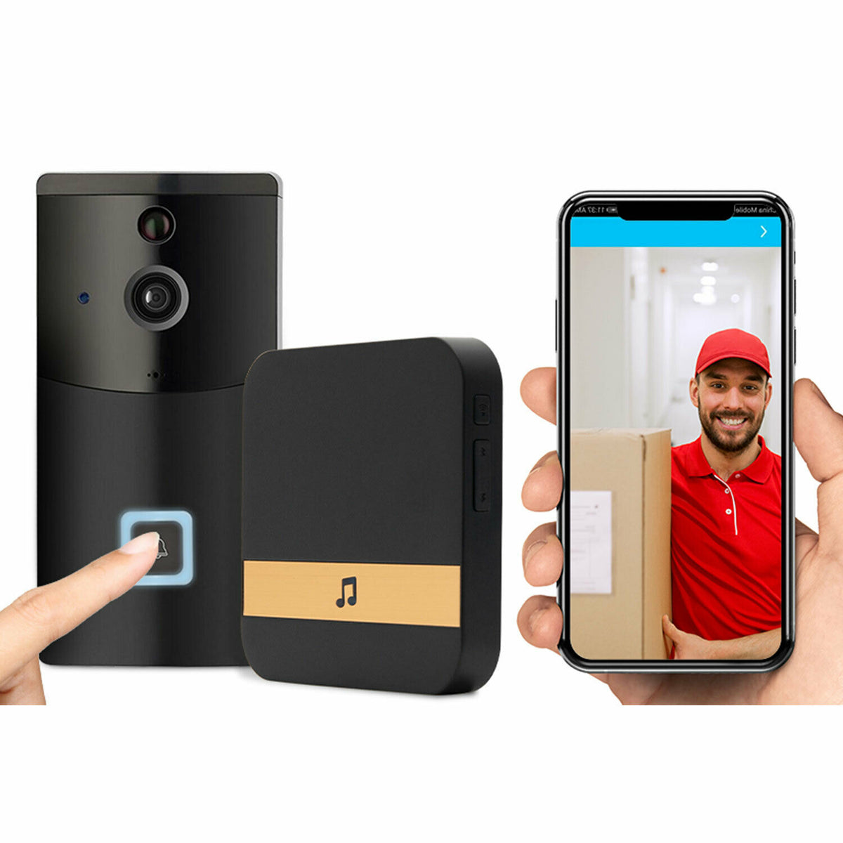 Avgo wifi security sales camera video doorbell