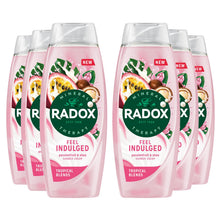 Load image into Gallery viewer, 6x Radox Mineral Therapy Feel Indulged Shower Cream Passion Fruit &amp; Shea, 450ml