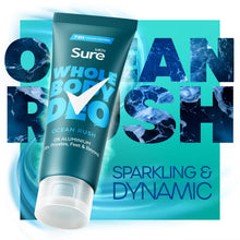 Load image into Gallery viewer, Sure Men Whole Body Deodorant Cream Ocean Rush &amp; Active Fresh, 75ml