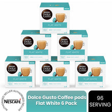 Load image into Gallery viewer, Nescafe Dolce Gusto Coffee Pods Caps Box of 16 Flat White