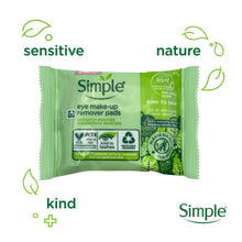 Load image into Gallery viewer, Simple Skincare Range -Refreshing Face Wash 150ml or Eye Make-Up Remover Pads 30