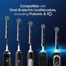 Load image into Gallery viewer, Oral-B Cross Action Black X-Filaments Toothbrush Replacement Heads, Pack of 4