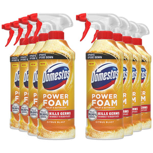 Domestos Power Foam Toilet & Bathroom Cleaner Spray Kills 99.99% Germs, 450ml