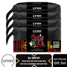 Load image into Gallery viewer, Lynx Fine Fragrance Washbag Gift Set, Premium Cherry Spritz and Pear Scent