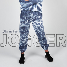 Load image into Gallery viewer, Wellworth Blue Tie Dye Womens Joggers Soft Casual Everyday Loungewear Bottoms S