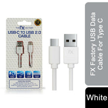 Load image into Gallery viewer, FX Factory USB Data Cable For Type C - White