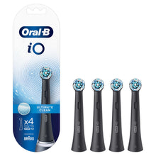 Load image into Gallery viewer, Oral-B iO Ultimate Clean Toothbrush Refill Replacement Heads Black, Pack of 4