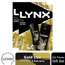 Load image into Gallery viewer, Lynx Gold Body Wash 225ml &amp; Body Spray 150ml 2Pcs Gift Set for Him