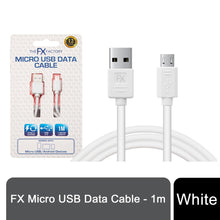 Load image into Gallery viewer, FX Powabud USB Data Cable For Micro USB Devices - White