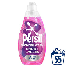 Load image into Gallery viewer, Persil Wonder Wash Liquid Laundry Detergent Bio Ultra Care 55 Washes 1.485L, 2pk
