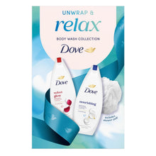 Load image into Gallery viewer, DOVE Relax Body Wash Collection Gift Set 2 piece, Choose your pack 1,2,3 or 4