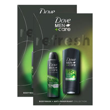 Load image into Gallery viewer, Dove Men+Care Refresh Bodywash &amp; Antiperspirant Duo Collection Gift Set for Him