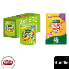 Load image into Gallery viewer, Nestle Sharing Bags, Rowntree's Randoms 9x150g &amp; Rowntree's Jelly Tots 10x150g