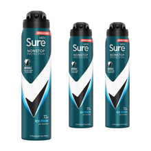 Load image into Gallery viewer, Sure Men Antiperspirant 72H Nonstop Protection Invisible Ice Advance Deo, 3x250ml