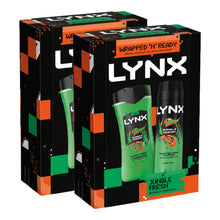 Load image into Gallery viewer, LYNX Jungle Fresh Duo Gift Set 2 piece, Choose Your Pack Size 1,2,3 or 4
