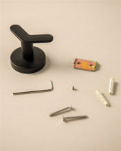 Load image into Gallery viewer, COSMIC Start Double Wall Hook, Chrome, Screw Mount, Modern Circular Design