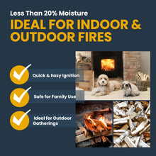 Load image into Gallery viewer, Ecoblaze Kiln Dried Kindling Wood 480 (120x4 Boxes) Fire Sticks for Log Burners