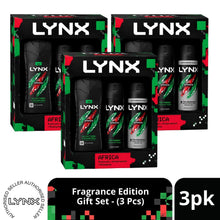 Load image into Gallery viewer, LYNX Africa Trio Gift Set 3 piece, Choose your pack 1,2,3 or 4