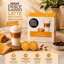 Load image into Gallery viewer, Nescafe Dolce Gusto Coffee Pods Caps Box of 16 Latte Macchiato
