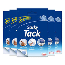 Load image into Gallery viewer, 5x Sellotape Sticky Tack for Home &amp; Office, Reusable Blue Tack Adhesive, 45g