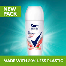Load image into Gallery viewer, 6xSure Women Motion Sense AP Deodorant Rollon 72H Nonstop, Uplifting&amp;Fresh 50ml