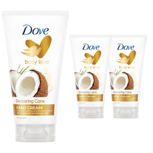 Load image into Gallery viewer, Dove Coconut Oil and Almond Milk Hand Cream 75 ml, 3 Pack