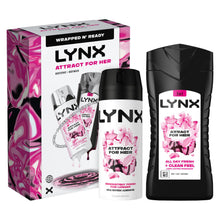Load image into Gallery viewer, Lynx Attract for Her Duo Gift Set Women&#39;s Fragrance Spray &amp; Shower Gel